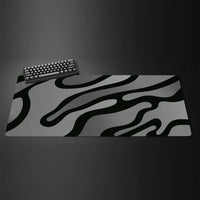 Grey/Black Wave Pattern Mousepad