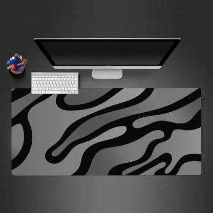 Grey/Black Wave Pattern Mousepad