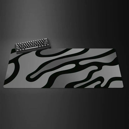 Grey/Black Wave Pattern Mousepad